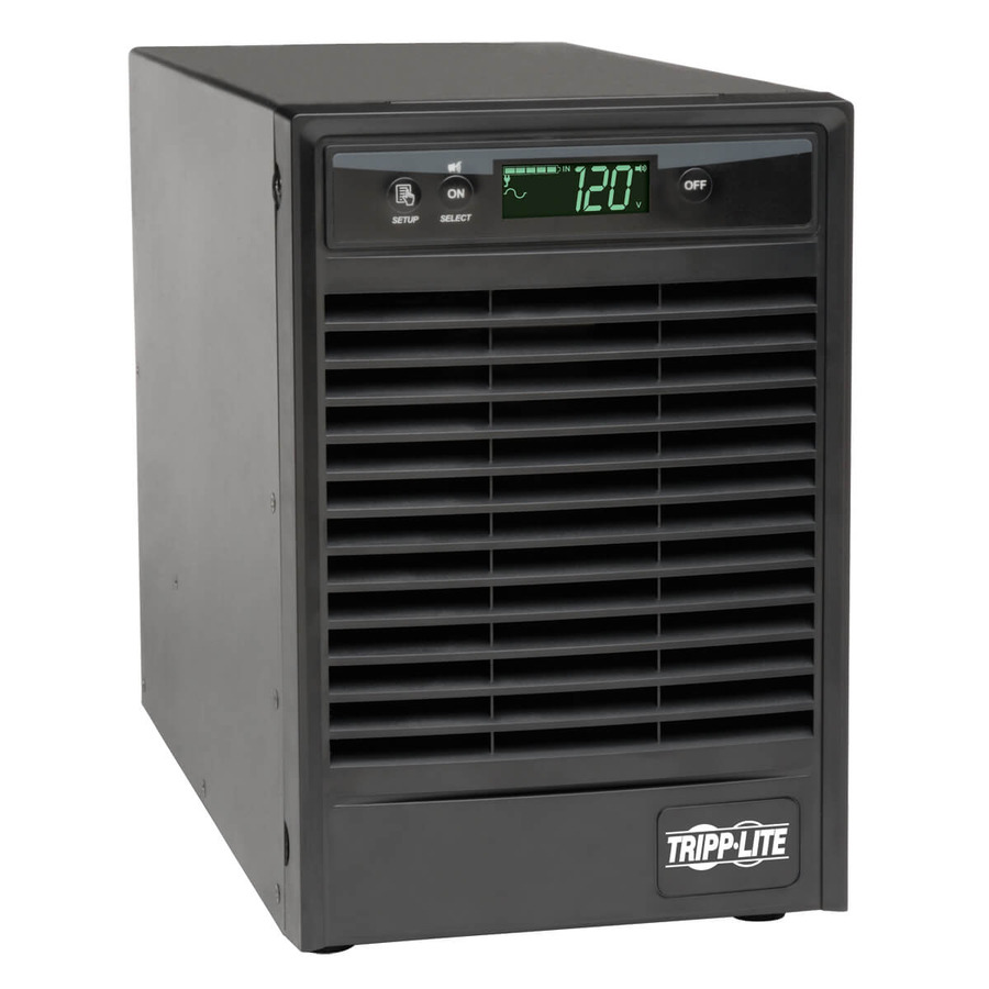 Tripp Lite SU1000XLCD SmartOnline 120V 1kVA 900W Double-Conversion UPS, Tower, Extended Run, Network Card Options, LCD, USB, DB9 Serial