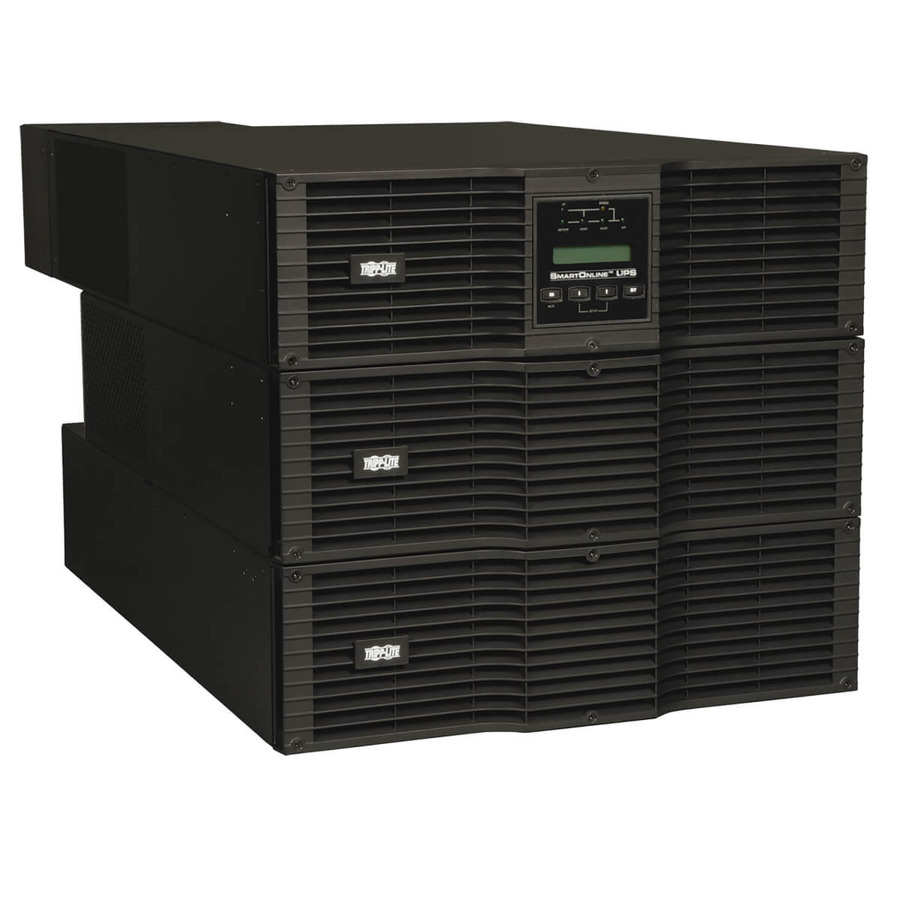 Tripp Lite SU10KRT3U SmartOnline 208/240 & 120V 10kVA 9kW Double-Conversion UPS, 9U, Extended Run, Network Card Slot, USB, DB9, Bypass, Hardwire