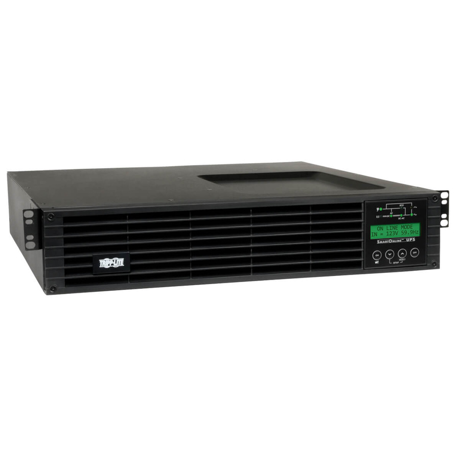 Tripp Lite SU2200RTXLCDTAA SmartOnline 120V 2.2kVA TAA-Compliant UPS – On-Line Double Conversion, 1.8kW, 2U, Network Card Option