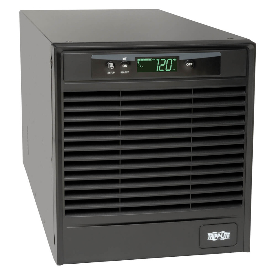 Tripp Lite SU2200XLCD SmartOnline 120V 2.2kVA 1.8kW Double-Conversion UPS, Tower, Extended Run, Network Management Card Slot, LCD, USB, DB9