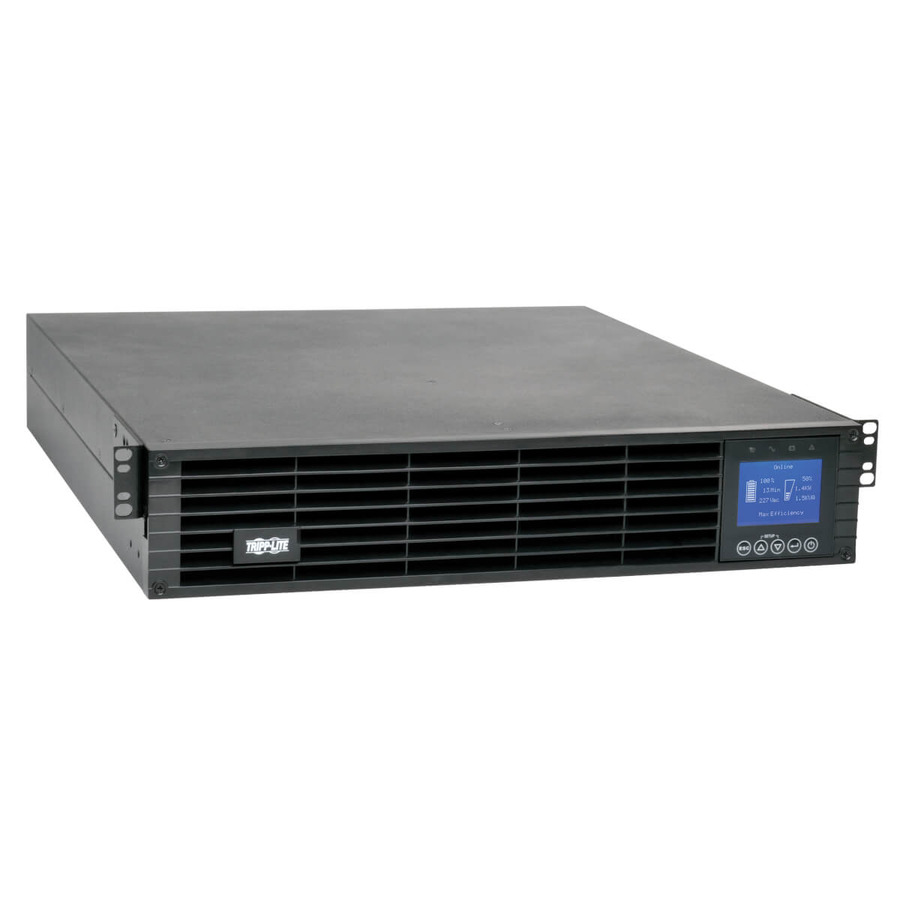 Tripp Lite SU3000LCD2UHV 208/240V 3000VA 2.7kW Double-Conversion UPS - 8 Outlets, Extended Run, Card Slot, LCD, USB, DB9, 2U