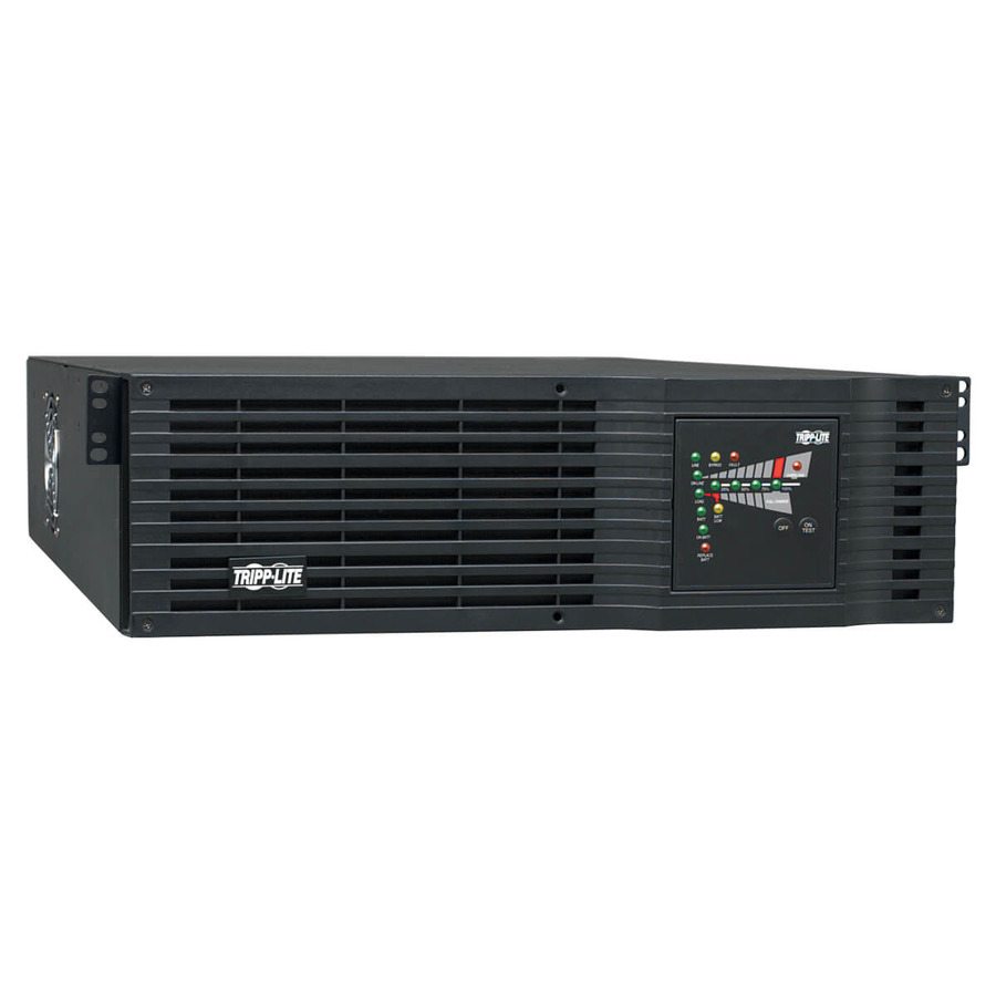 Tripp Lite SU3000RTXL3U SmartOnline 120V 3kVA 2.4kW Double-Conversion UPS, 3U Rack/Tower, Extended Run, Network Card Options, USB, DB9 Serial