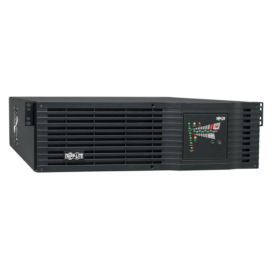 Tripp Lite SU3000RTXR3UHW SmartOnline 120V 3kVA 2.4kW Double-Conversion UPS, 3U, Oversize Batteries, Network Card Slot, USB, DB9, Hardwire