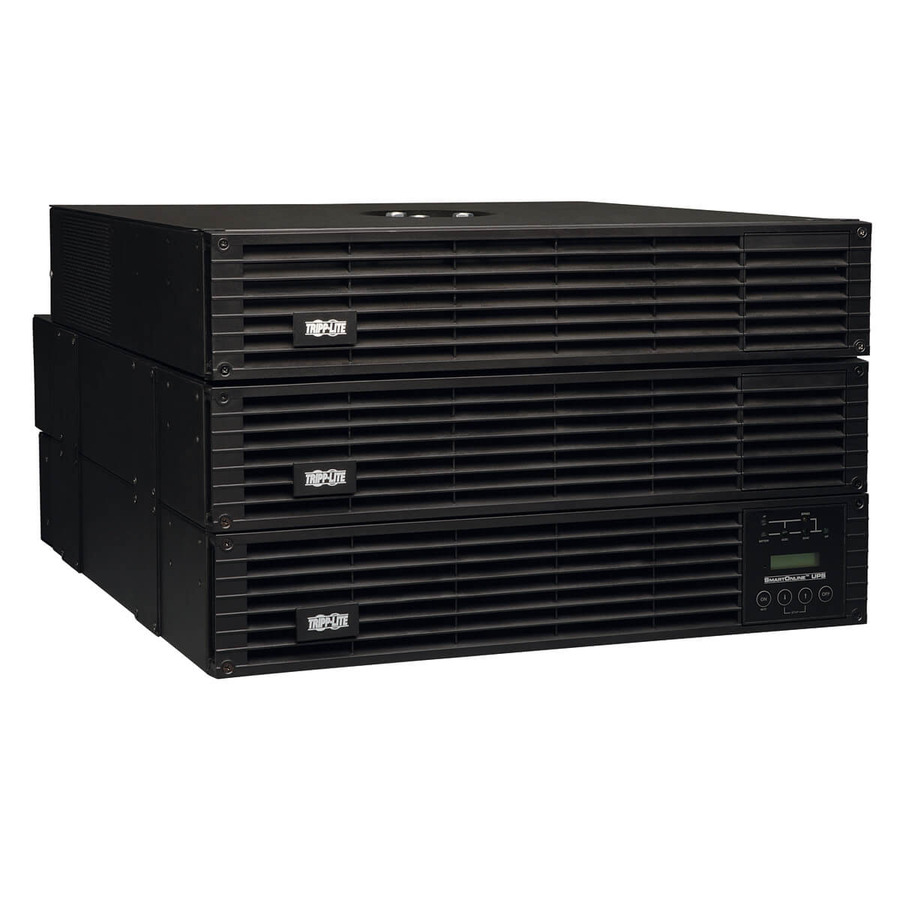 Tripp Lite SU6000RT4UTF SmartOnline 208/240 & 120V 6kVA 5.4kW Double-Conversion UPS, 6U Rack/Tower, Extended Run, Network Card Options, USB, DB9 Serial, Bypass Switch, Outlets