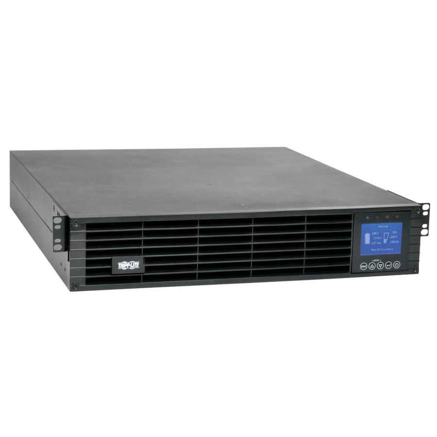 Tripp Lite SUINT1500LCD2UN 208/230V 1500VA 1350W Double-Conversion UPS - 6 Outlets, Extended Run, WEBCARDLX, LCD, USB, DB9, 2U