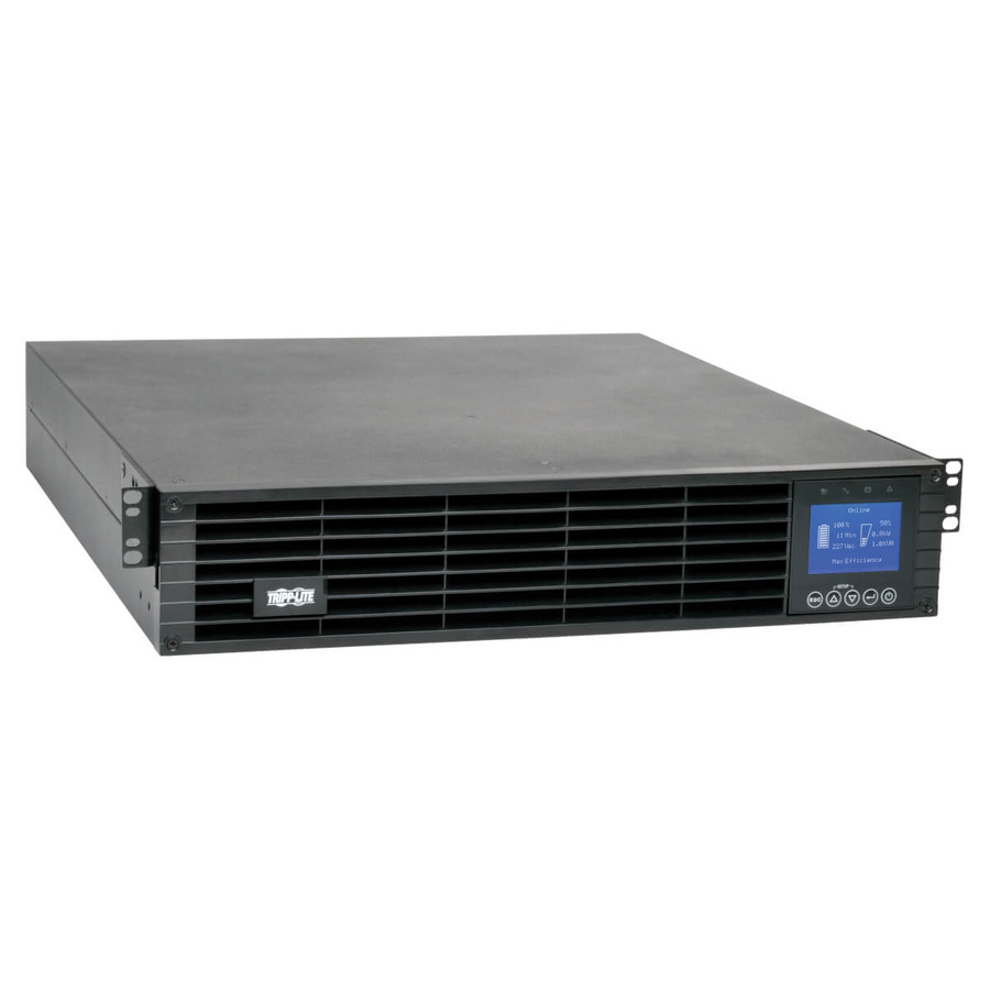 Tripp Lite SUINT2200LCD2U 208/230V 2200VA 1.98kW Double-Conversion UPS - 9 Outlets, Extended Run, Card Slot, LCD, USB, DB9, 2U