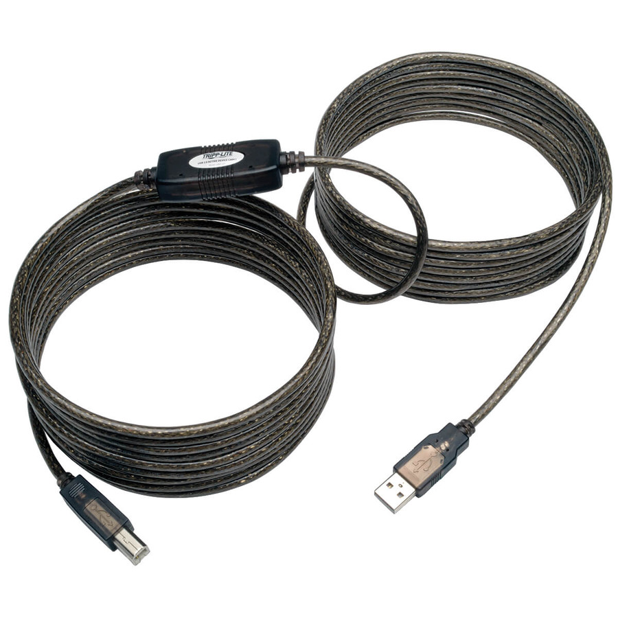 Tripp Lite U042-025 USB 2.0 A/B Active Repeater Cable (M/M), 25 ft. (7.62 m)