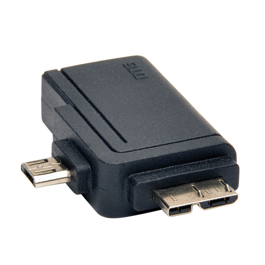 Tripp Lite U053-000-OTG 2-in-1 OTG Adapter, USB 3.0 Micro B Male and USB 2.0 Micro B Male to USB A Female