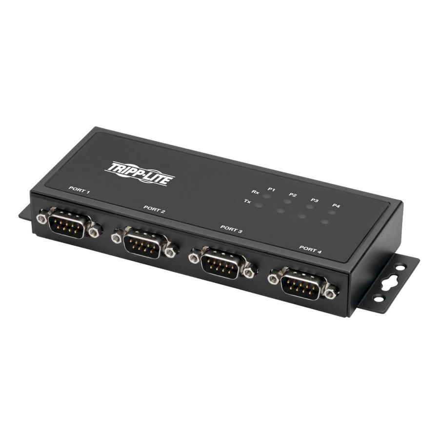 Tripp Lite U208-004-IND 4-Port RS-422/RS-485 USB to Serial FTDI Adapter with COM Retention (USB-B to DB9 F/M)