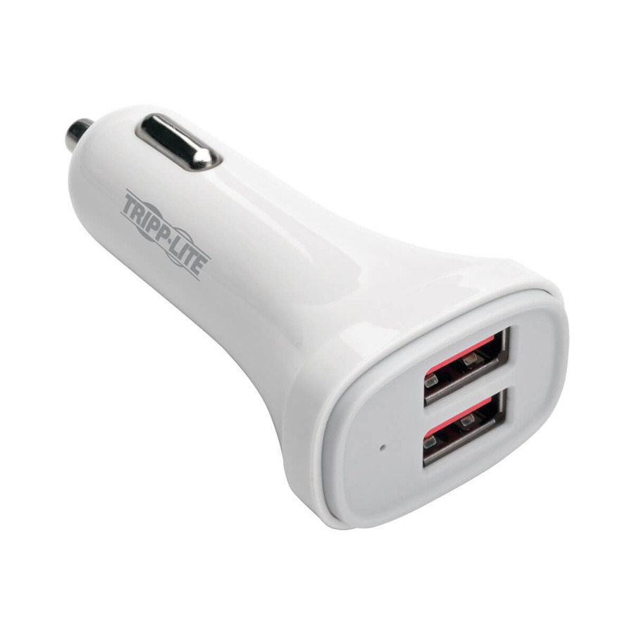 Tripp Lite U280-C02-S2 Dual-Port USB Car Charger for Tablets and Cell Phones, 5V 4.8A (24W)