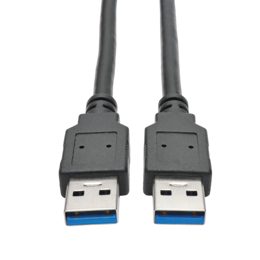 Tripp Lite U320-006-BK USB 3.0 SuperSpeed A/A Cable (M/M), Black, 6 ft. (1.83 m)