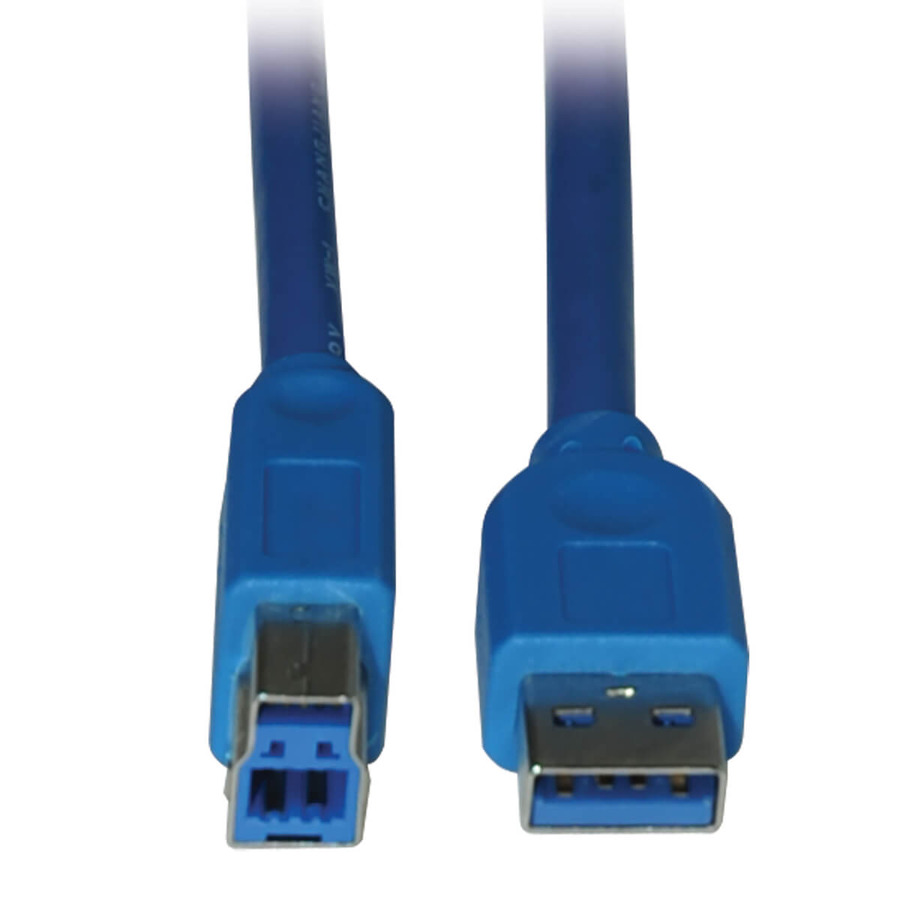 Tripp Lite U322-003 USB 3.2 Gen 1 SuperSpeed Device Cable (AB M/M), 3 ft. (0.91 m)