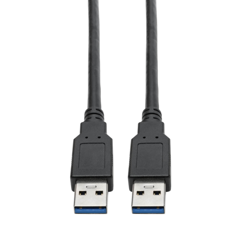 Tripp Lite U325-003 USB 3.0 SuperSpeed A/A Cable for USB 3.0 All-in-One Keystone/Panel Mount Couplers (M/M), Black, 3 ft. (0.91 m)