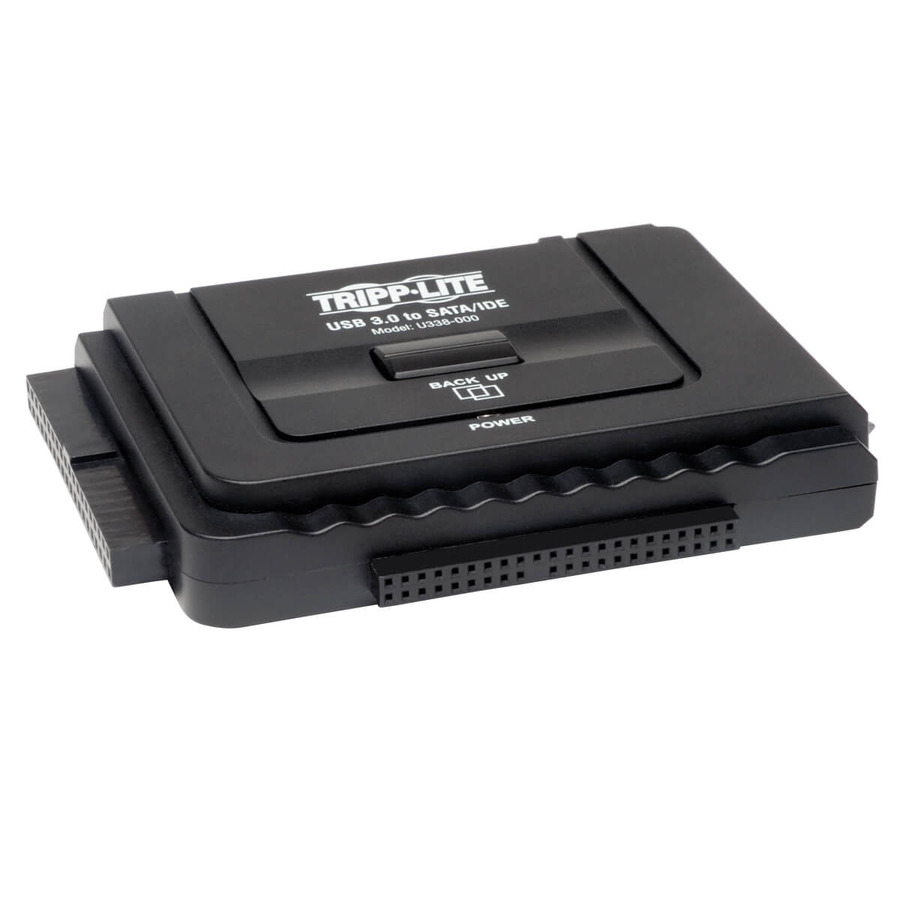 Tripp Lite U338-000 USB 3.0 SuperSpeed to Serial ATA (SATA) and IDE Adapter for 2.5 in. or 3.5 in. Hard Drives