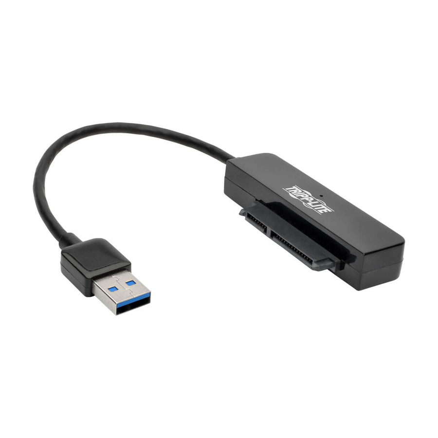 Tripp Lite U338-06N-SATA-B USB 3.0 SuperSpeed to SATA III Adapter Cable with UASP, 2.5 in. SATA Hard Drives, Black