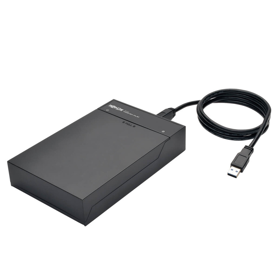 Tripp Lite U339-001-FLAT USB 3.0 to SATA Hard Drive Lay-Flat Enclosure for 3.5-in. HDD and SSD