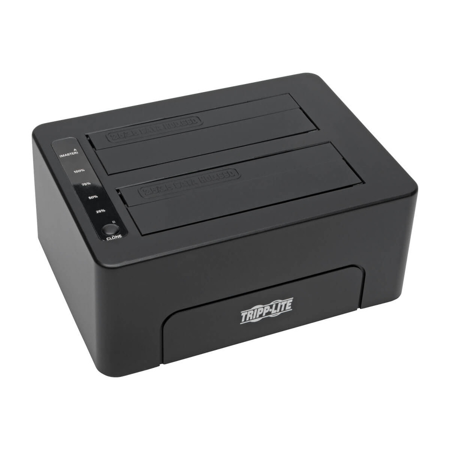 Tripp Lite U339-002 USB 3.0 SuperSpeed to Dual SATA External Hard Drive Docking Station with Cloning for 2.5 in./3.5 in. HDD