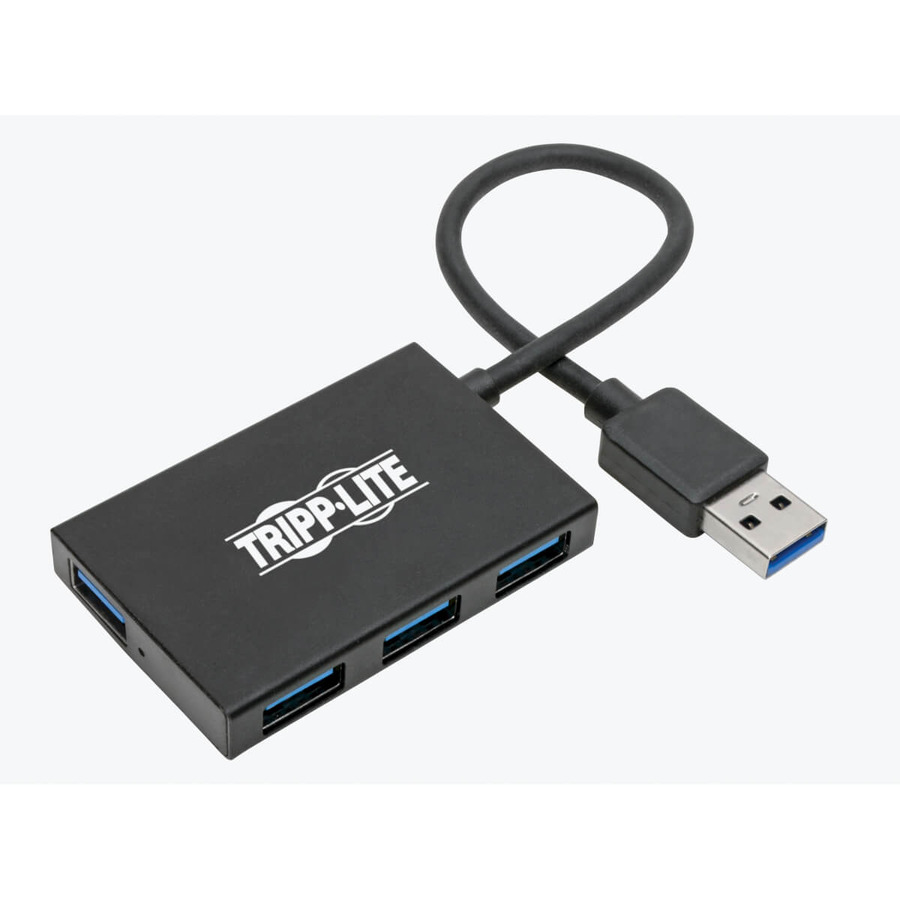 Tripp Lite U360-004-4A-AL 4-Port Slim Portable USB-A Hub - USB 3.2 Gen 1, Aluminum Housing