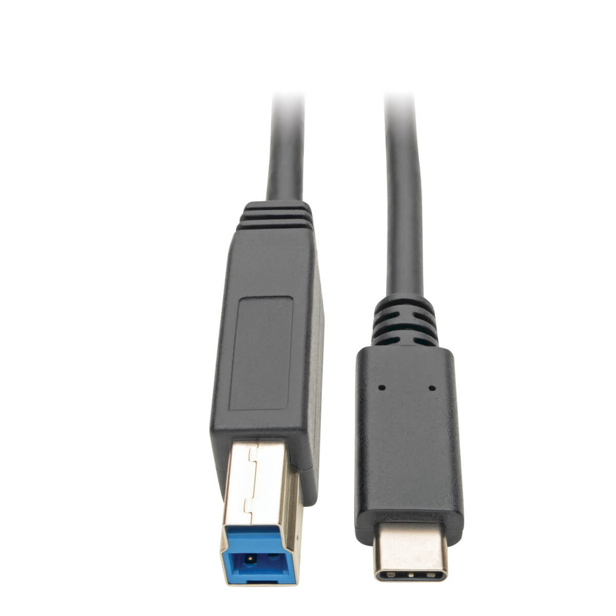 Tripp Lite U422-006 USB-C to USB Type-B Cable (M/M) - USB 3.2, Gen 1 (5 Gbps), Thunderbolt 3 Compatible, 6 ft. (1.83 m)