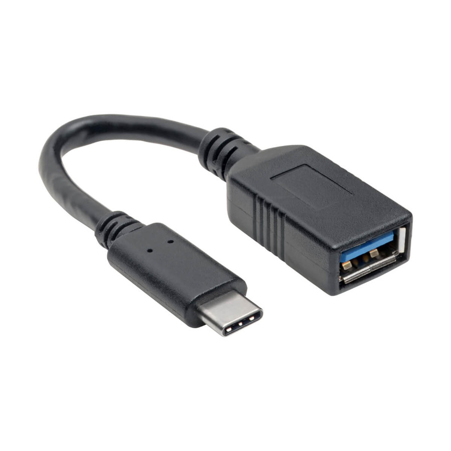 Tripp Lite U428-C6N-F USB-C to USB-A Adapter (M/F), USB 3.1 Gen 1 (5 Gbps), USB-IF Certified, Thunderbolt 3 Compatible, 6-in. (15.24 cm)