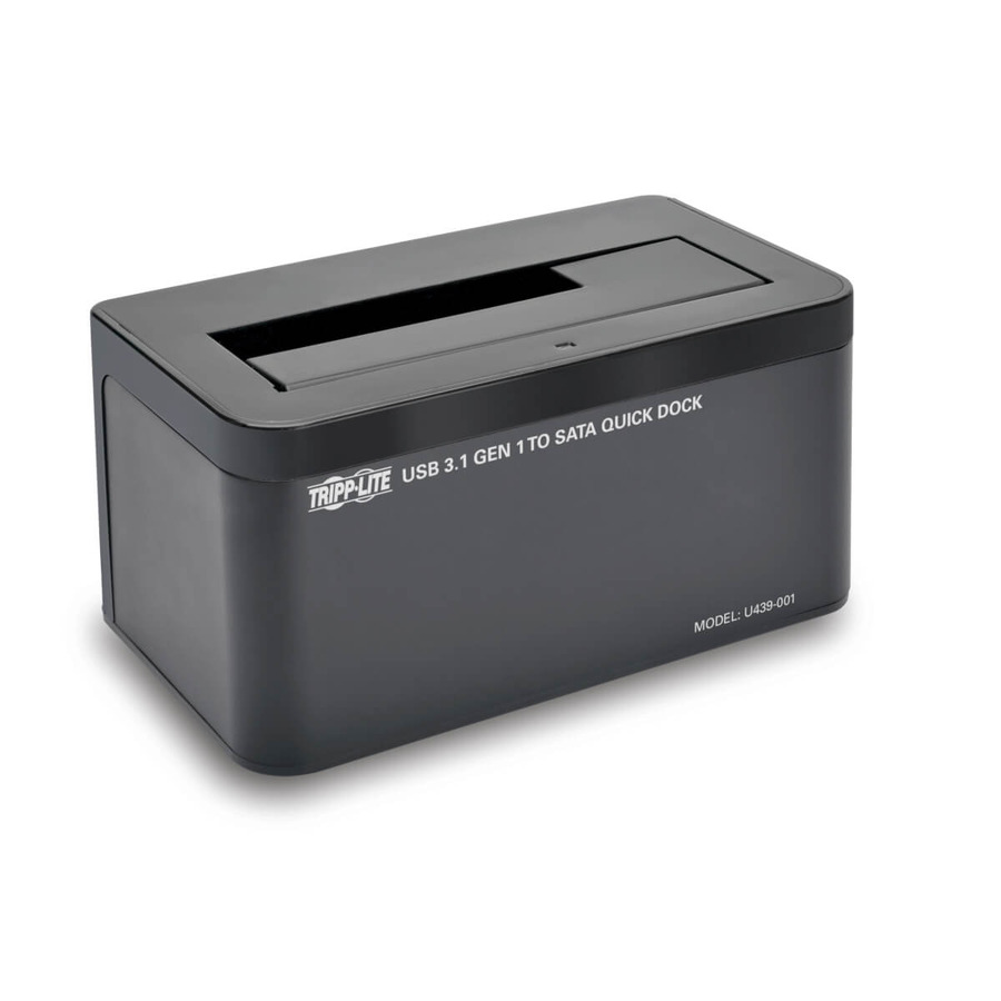 Tripp Lite U439-001 USB-C to SATA Quick Dock - USB 3.1 Gen 1 (5 Gbps), 2.5/3.5 in. HDD/SDD, Thunderbolt 3 Compatible