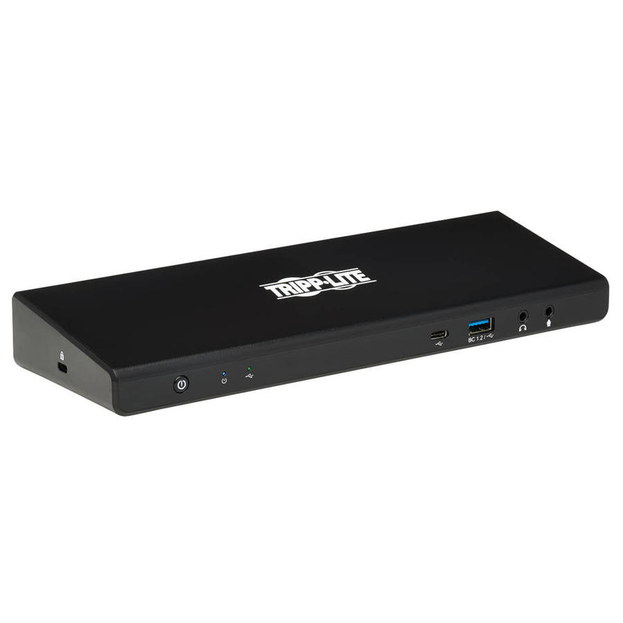 Tripp Lite U442-DOCK21-B USB-C Dock, Dual Display - 5K 60 Hz DP, 4K 60 Hz HDMI, USB 3.2 Gen 1, USB-A/C Hub, GbE, 85W PD Charging