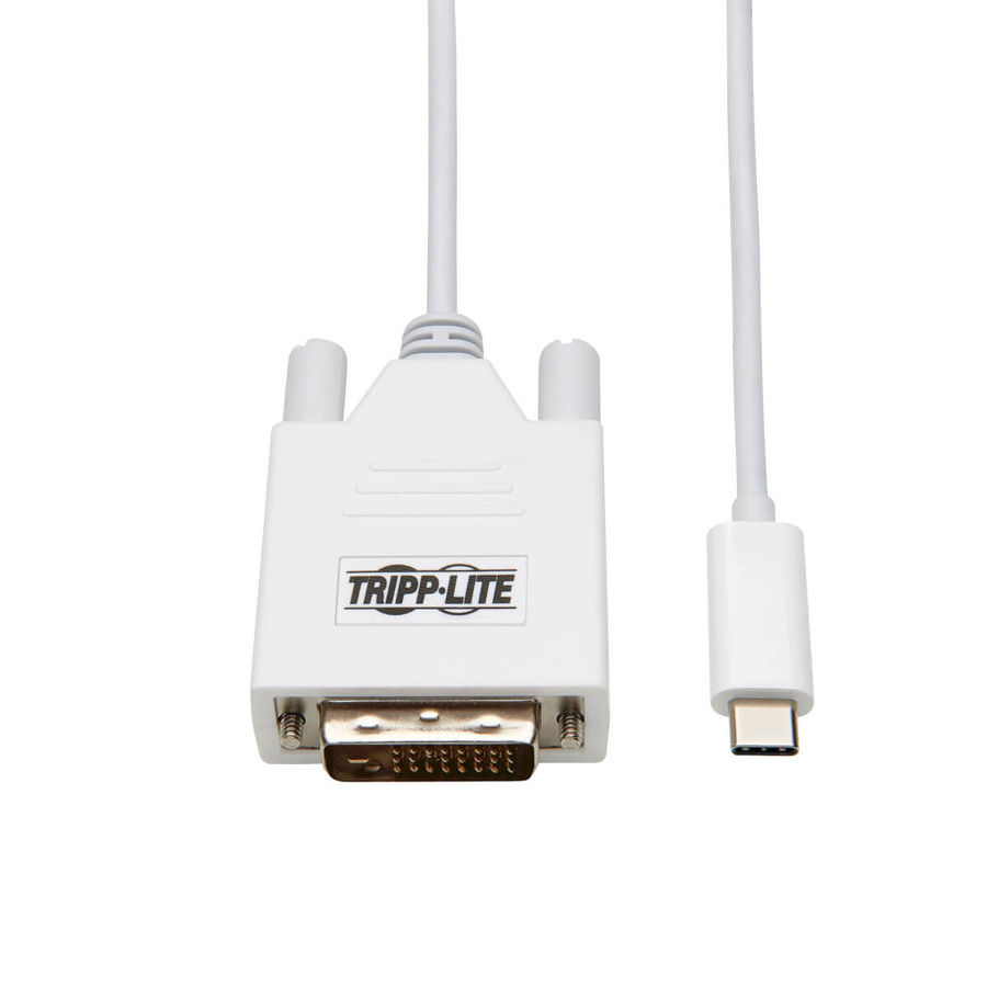 Tripp Lite U444-010-DE USB-C to DVI Adapter Cable (USB-C to DVI-D Dual Link M/M), 1080p, 10 ft. (3.1 m)