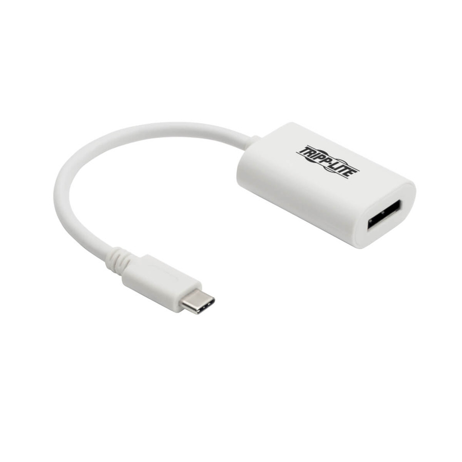 Tripp Lite U444-06N-DP4K6W USB-C to Displayport 4K 60Hz Adapter, White