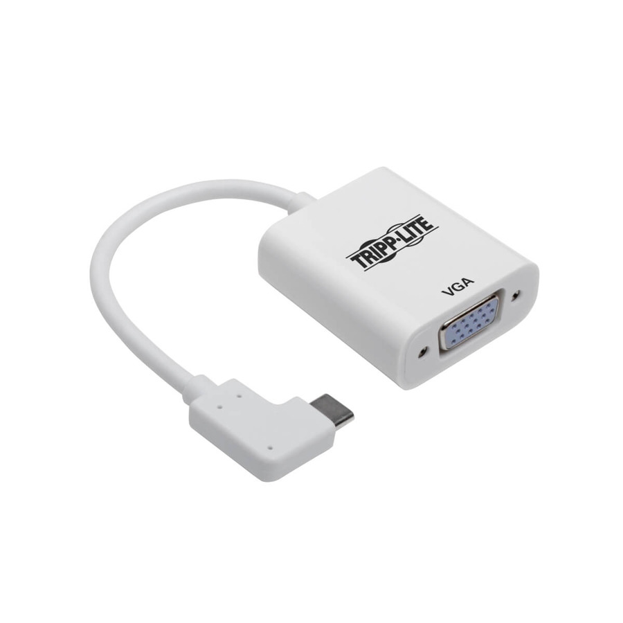 Tripp Lite U444-06N-VGA-RA USB-C to VGA Adapter with Alternate Mode - DP 1.2, Right-Angle USB-C