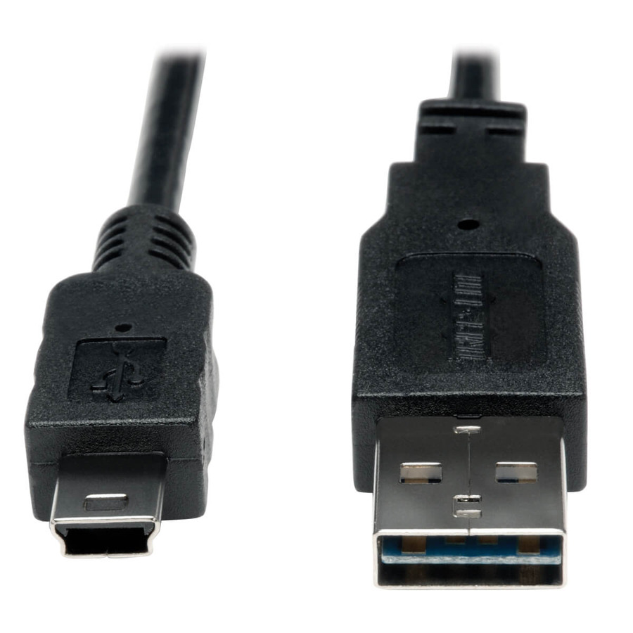 Tripp Lite UR030-006 Universal Reversible USB 2.0 Cable (Reversible A to 5Pin Mini B M/M), 6 ft. (1.83 m)