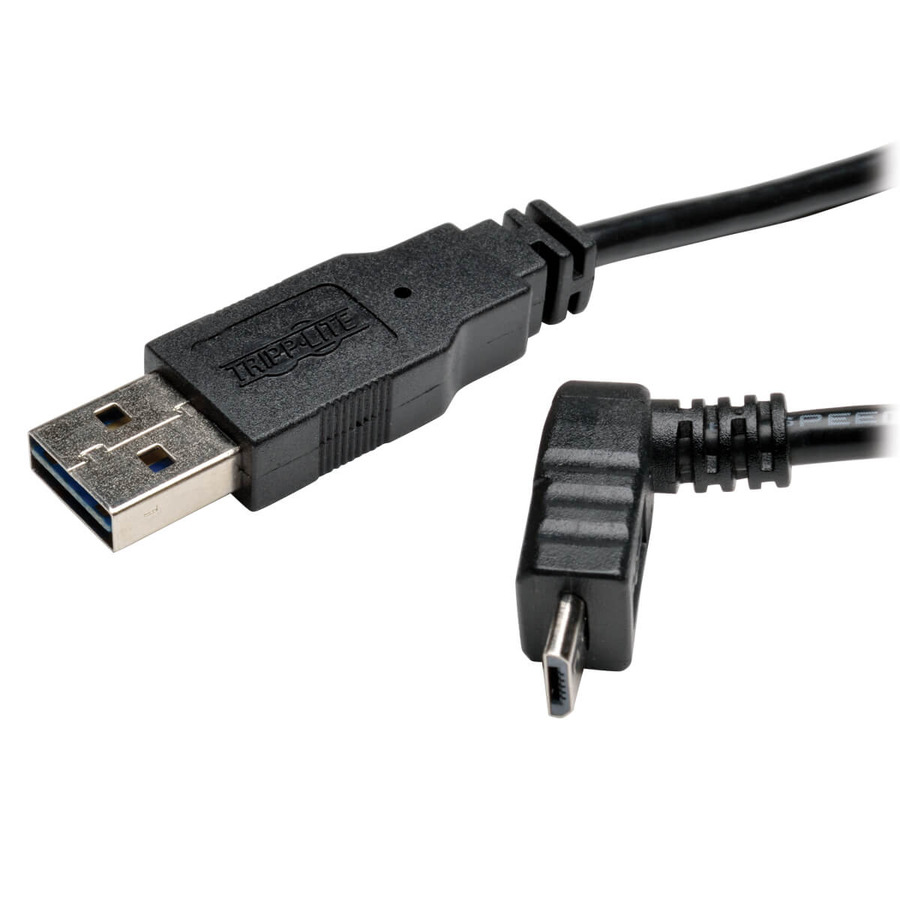 Tripp Lite UR050-006-UPB Universal Reversible USB 2.0 Cable (Reversible A to Up-Angle 5Pin Micro B M/M), 6 ft. (1.83 m)