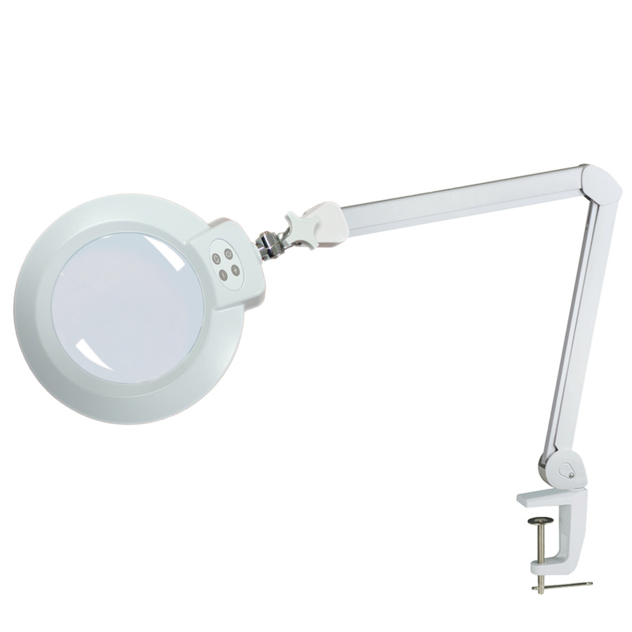 Scienscope ML2-5D-30 Adjustable LED Magnifier, 5 Diopter and 5" Glass Lens