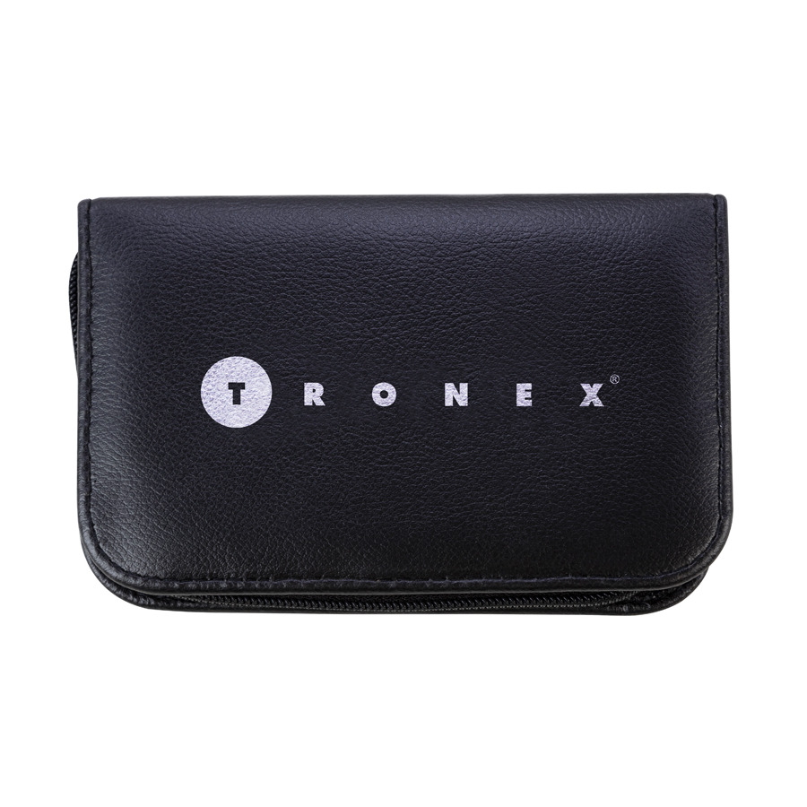 Tronex Z-CASE-10 Tweezers Carrying Case Only, With Zipper Closure, 10 Pieces Capacity, Black