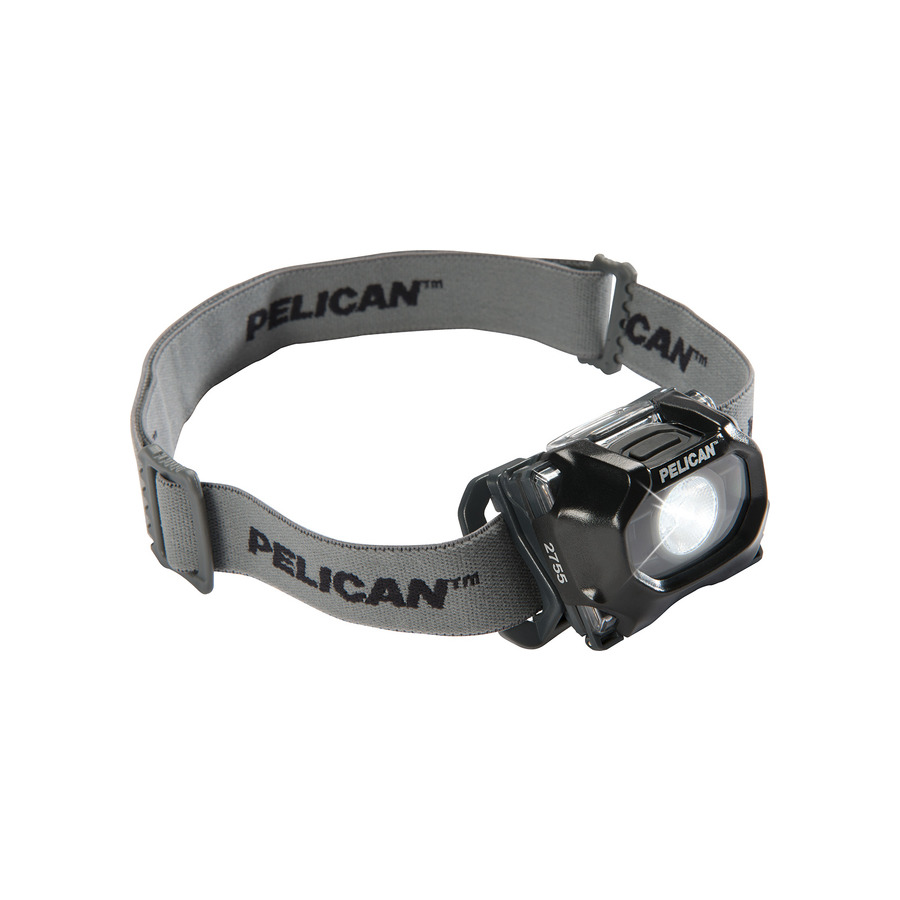 Pelican 027550-0103-110 Headlamp, LED, 72 Lumens, Black, 2755 Series