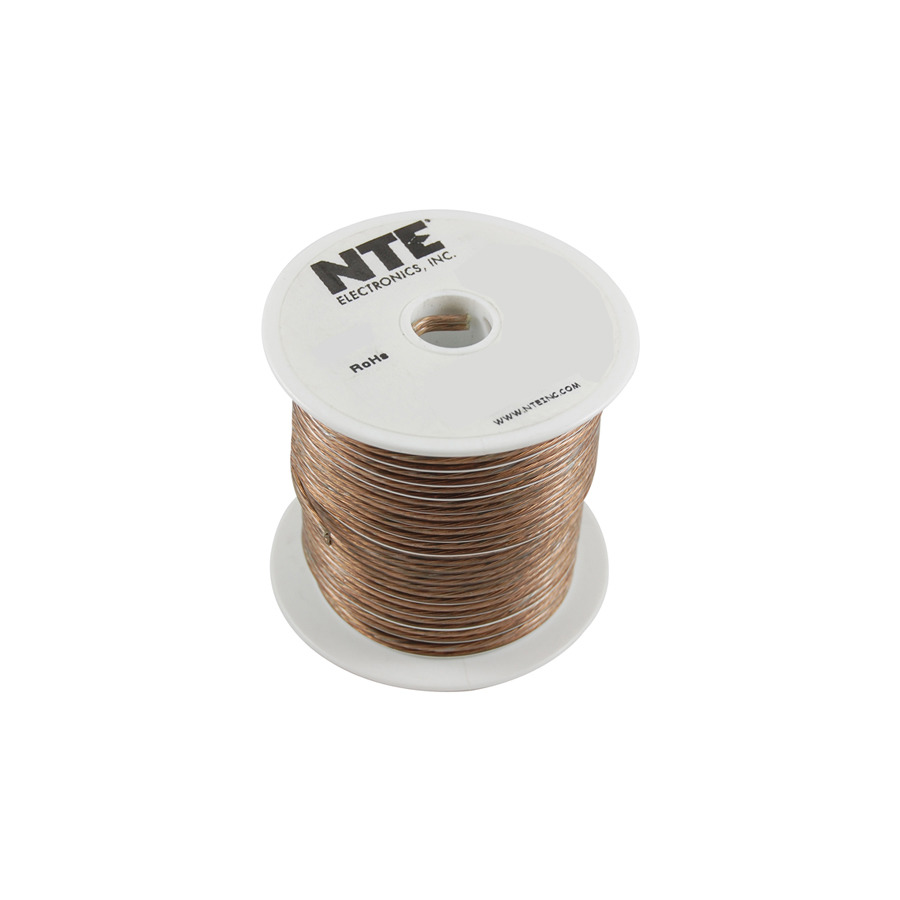 NTE Electronics W142CLR-100 Wire-clear Speaker 14/2 Gauge, Stranded 100 Feet