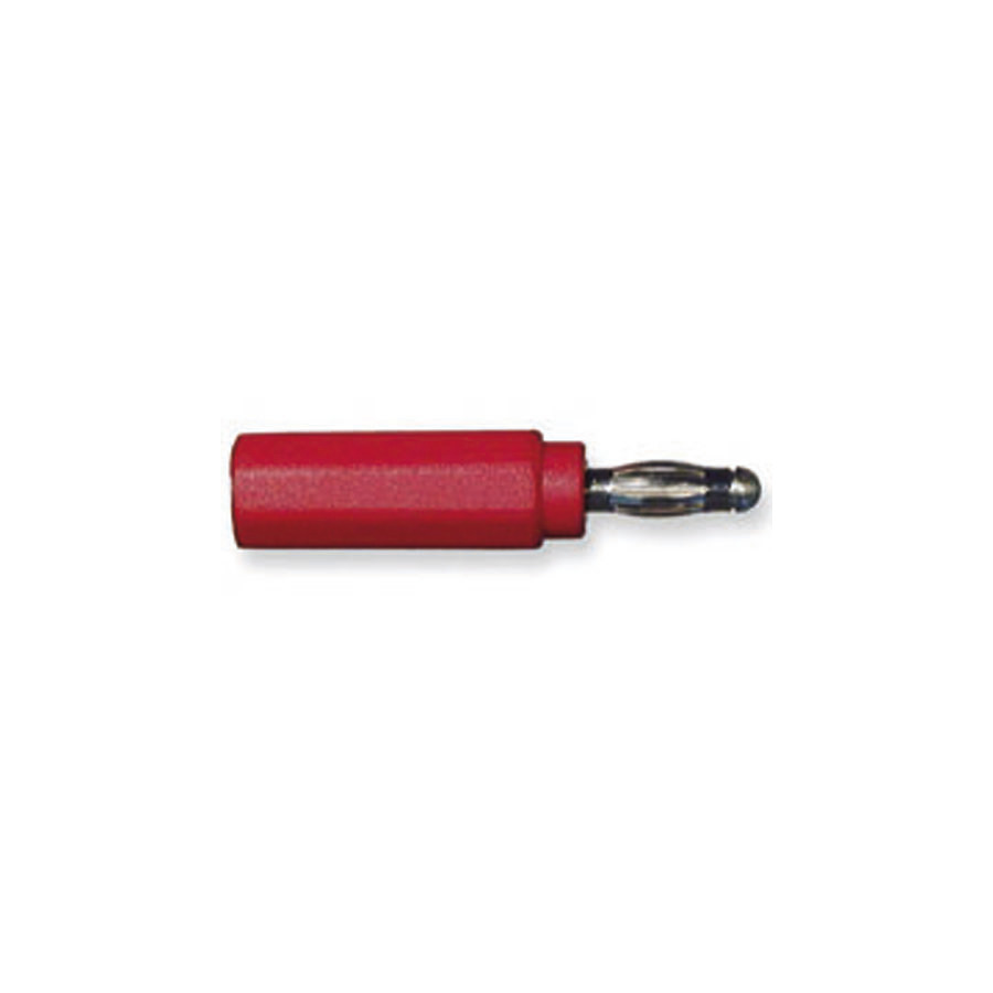 NTE Electronics 72-029 4mm, To 4mm, Safety Plug Adapter Red, 2/Pkg