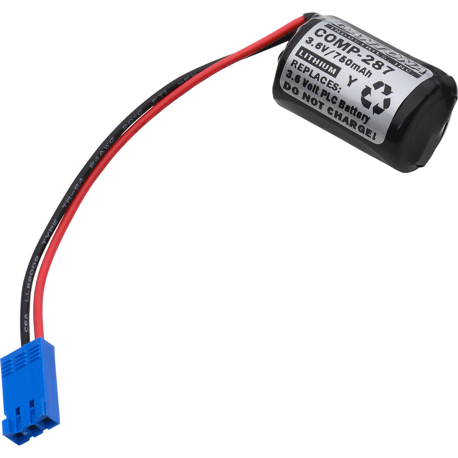 Dantona COMP-287 PLC Battery, 3.6V, 1000 mAh capacity, Lithium