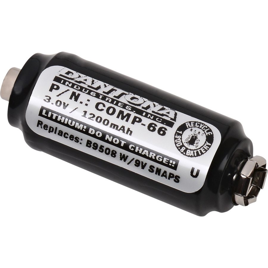 Saft COMP-6-SAFT Lithium Battery, 3V, 1200 mAh capacity, Lithium, 9 Volt