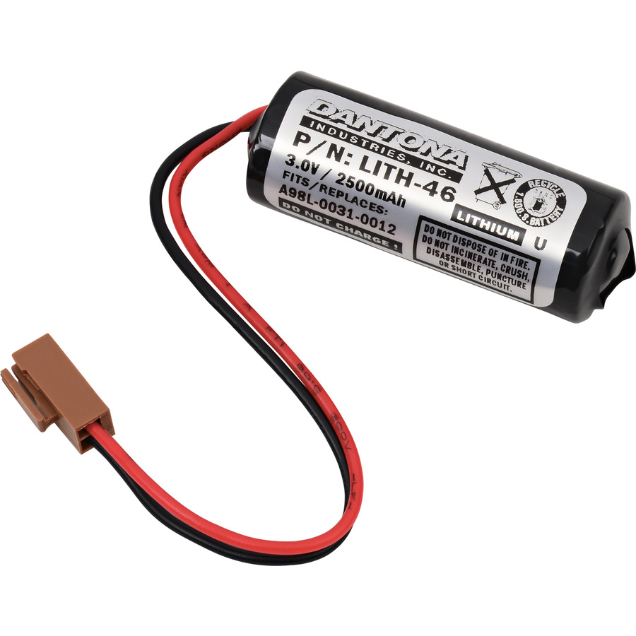 Dantona LITH-46 PLC Battery, 3V, 2400 mAh capacity, Lithium for GE Fanuc FC200201