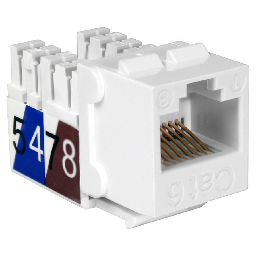 Quest Technology NKJ-6508 Keystone Jacks, CAT6 Slim-Style 90
