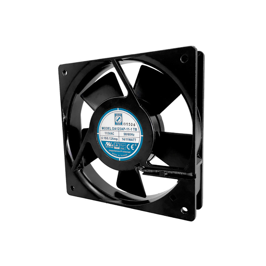 Orion Fans OA125AP-11-1TB AC Fan, 115V/11W, 75CFM, 120x120x25mm, OA125AP Series