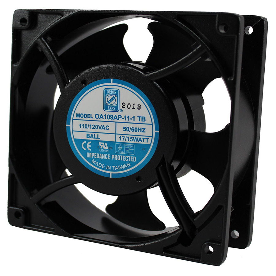 Orion Fans OA109AP-11-1TB AC Fan, 115V/15W, 104CFM, 120x120x38mm, OA109AP Series