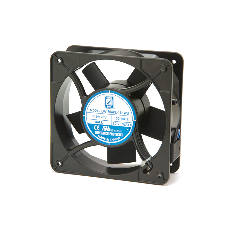 Orion Fans OA180APL-11-1TB AC Fan, 115V/70W, 405CFM, 180x180x65mm, OA180APL Series