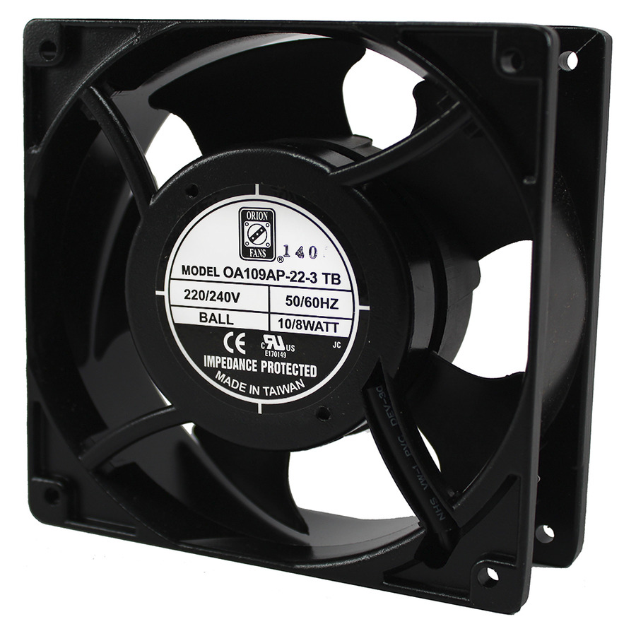 Orion Fans OA109AP-22-3TB AC Fan, 230V/8W, 52CFM, 120x120x38mm, OA109AP Series