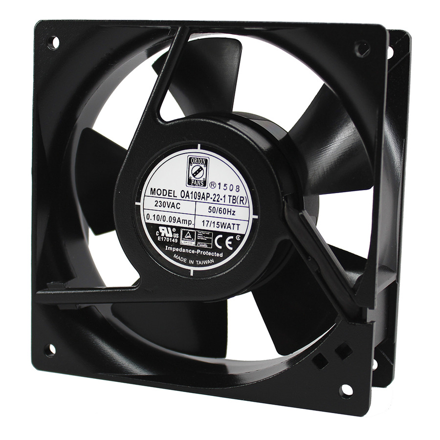 Orion Fans OA109AP-22-1TBR AC Fan, 230V/15W, 99CFM, 120x120x38mm, OA109AP-AIOS Series