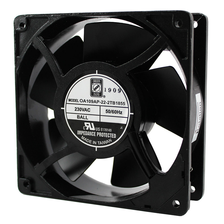 Orion Fans OA109AP-22-2TB1855 AC Fan, 230V/13W, 85CFM, 120x120x38mm, OA109AP-METAL Series