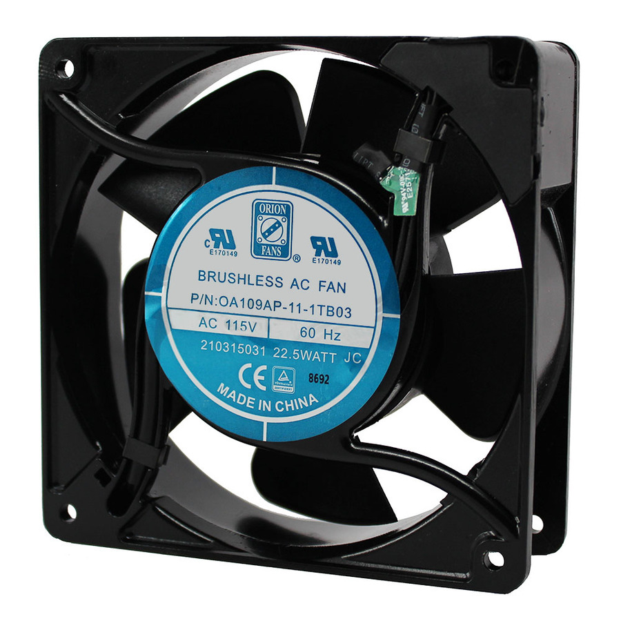 Orion Fans OA109AP-11-1TB03 AC Fan, 115V/27.6W, 97CFM, 120x120x38mm, OA109AP SMART Series