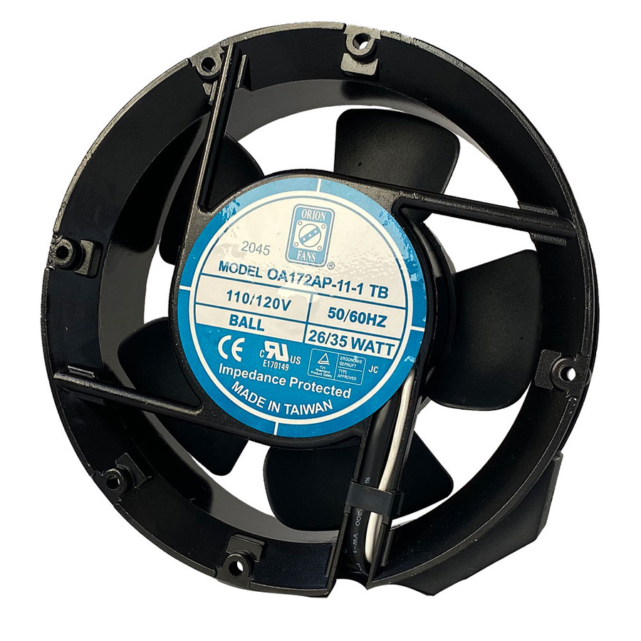 Orion Fans OA172AP-11-1TB AC Fan, 115V/35W, 235CFM, 172x172x51mm, Terminal Type, OA172AP Series