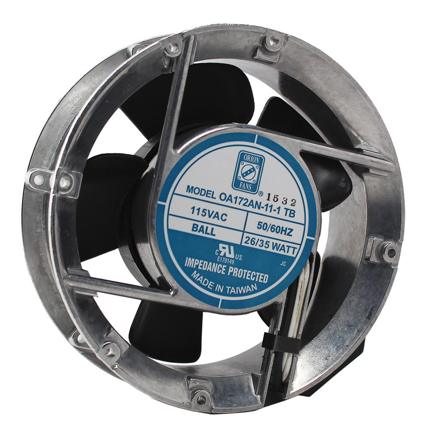 Orion Fans OA172AN-11-1TB AC Fan, 115V/35W, 235CFM, 172x172x51mm, OA172AN Series