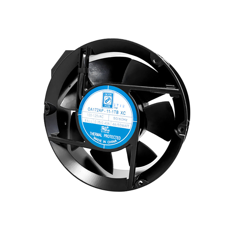 Orion Fans OA172AP-11-1TB XC AC Fan, 115V/50W, 300CFM, 172x172x51mm, OA172AP-XC Series